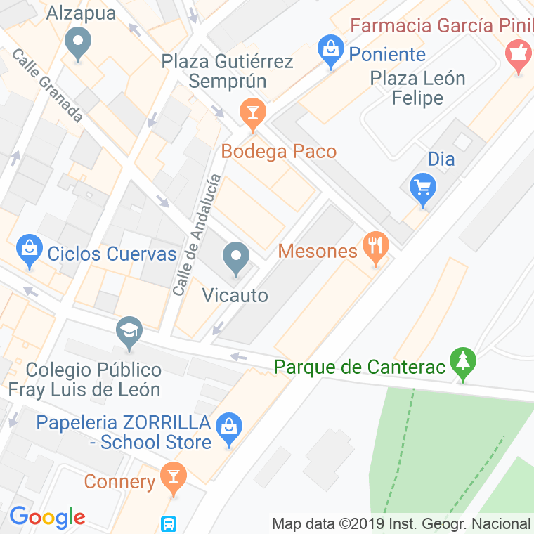 Código Postal calle Alicante en Valladolid