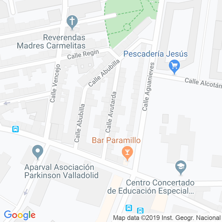 Código Postal calle Avutarda en Valladolid