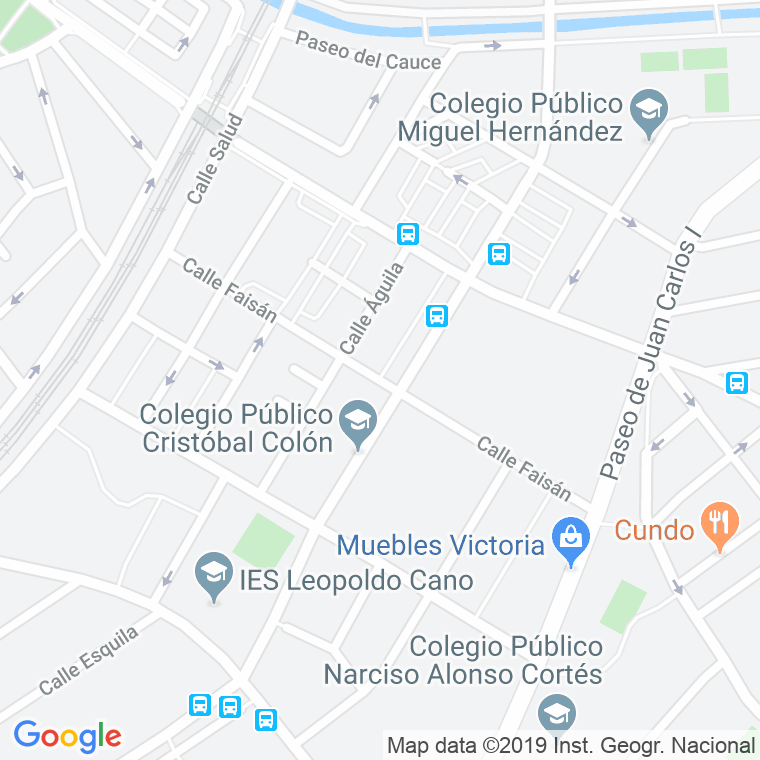Código Postal calle Faisan en Valladolid