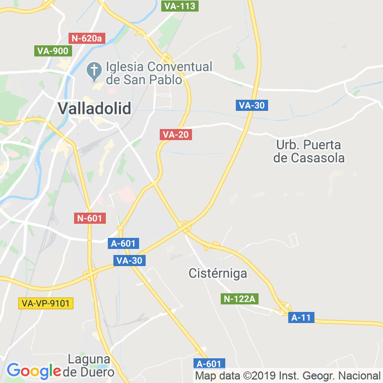 Código Postal calle Gladiolo en Valladolid