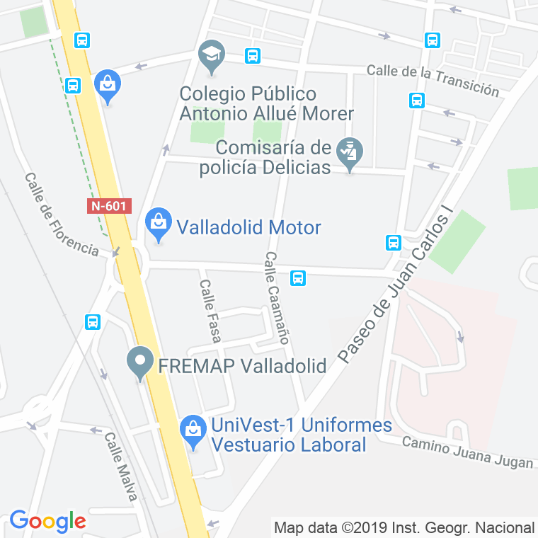 Código Postal calle Alferez Provisional en Valladolid