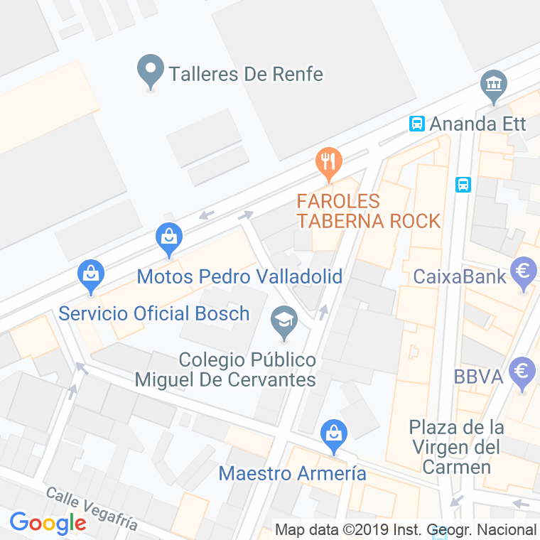 Código Postal calle Coloquio en Valladolid