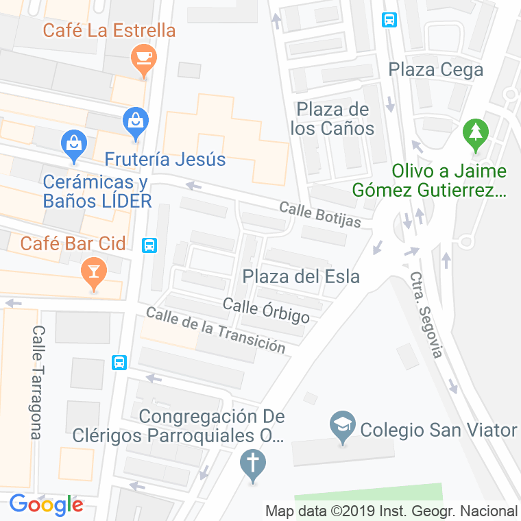 Código Postal calle Esla, plaza en Valladolid