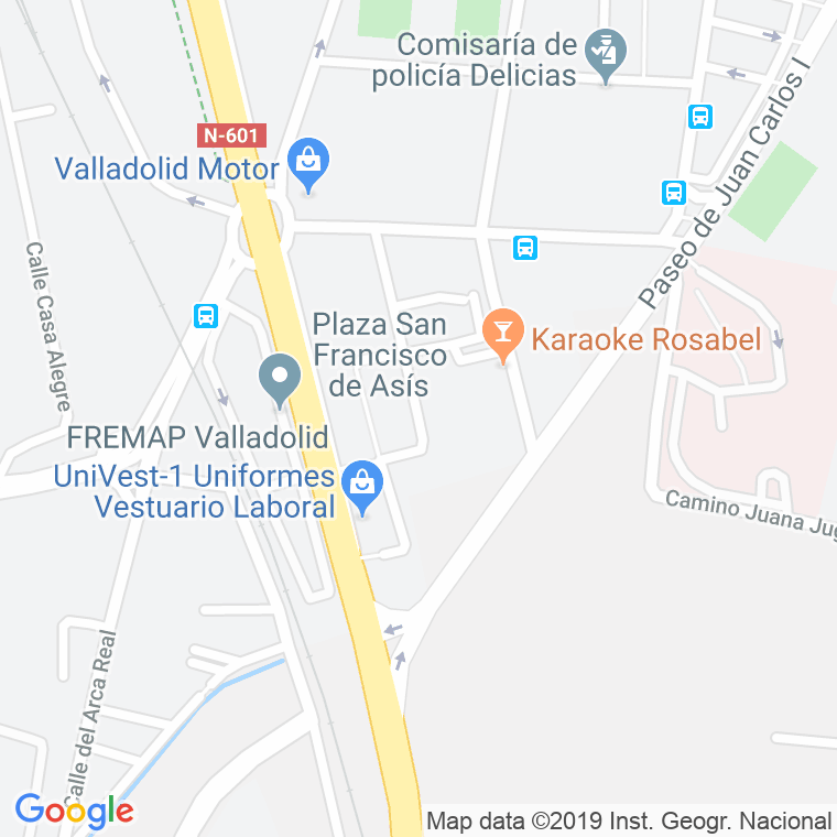 Código Postal calle Fasa en Valladolid
