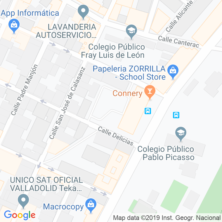 Código Postal calle Millan Santos, plaza en Valladolid