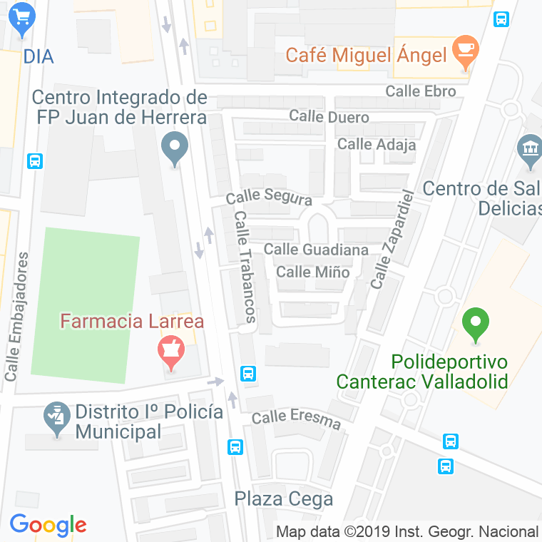Código Postal calle Miño en Valladolid
