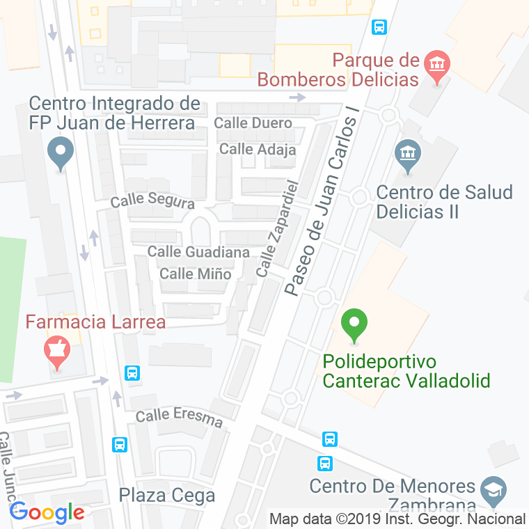 Código Postal calle Zapardiel en Valladolid