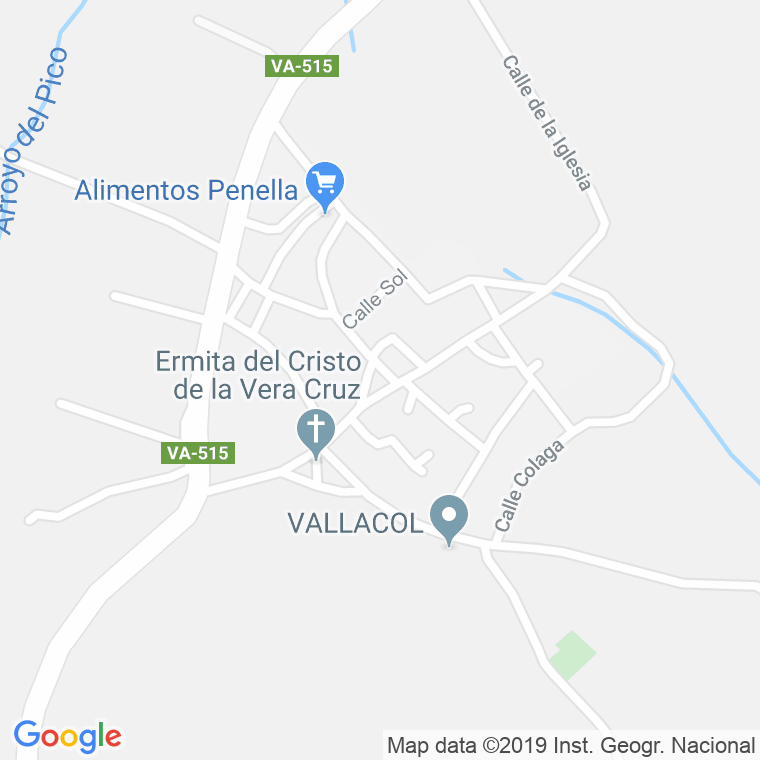 Código Postal de Valverde De Campos en Valladolid