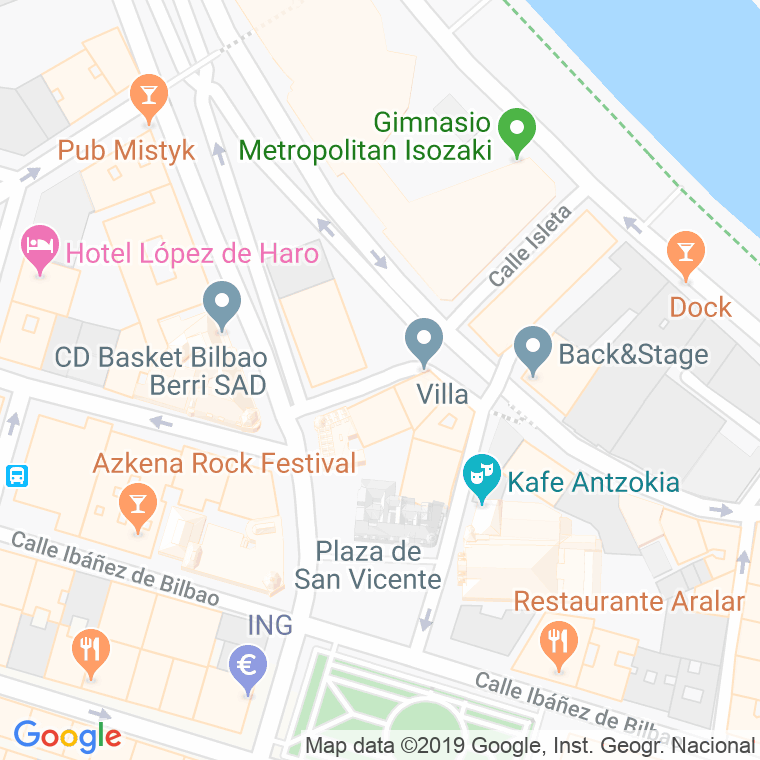 Código Postal calle Arbolantxa   (Impares Del 1 Al Final)  (Pares Del 2 Al Final) en Bilbao