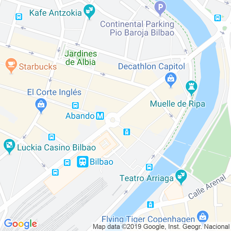 Código Postal calle Biribila, plaza en Bilbao