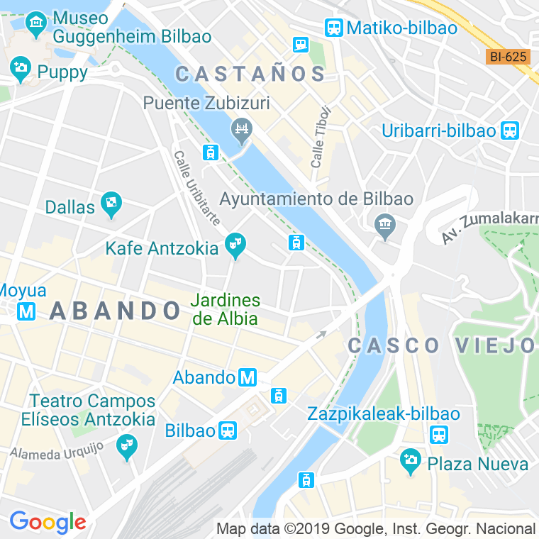 Código Postal calle Circular, plaza (Impares Del 1 Al Final)  (Pares Del 4 Al Final) en Bilbao