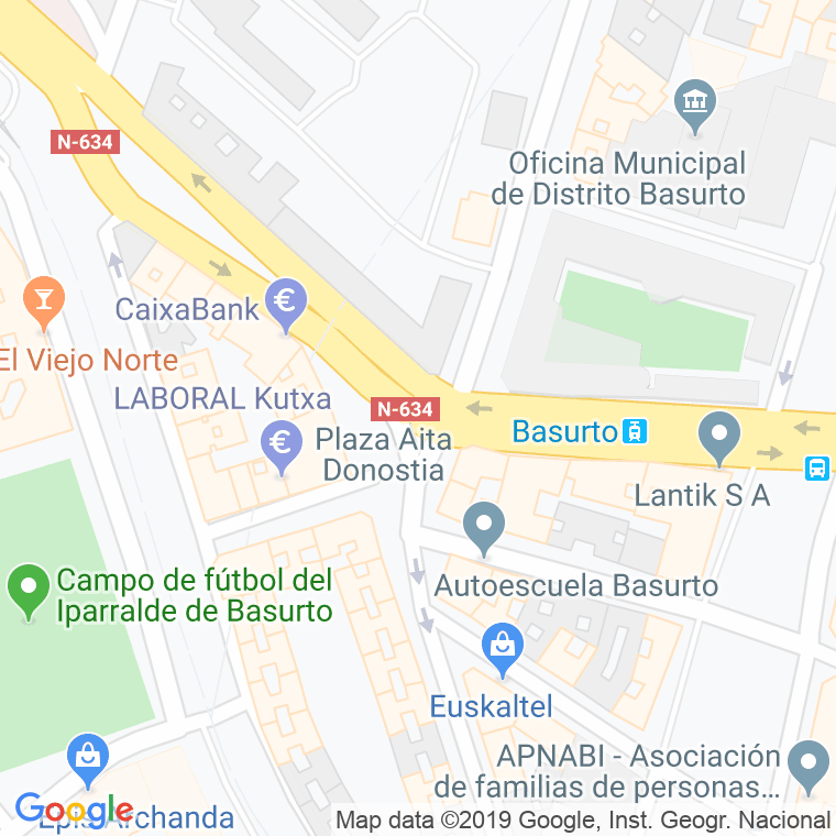 Código Postal calle Donostia Aita, plaza (Impares Del 3 Al Final)  (Pares Del 4 Al Final) en Bilbao