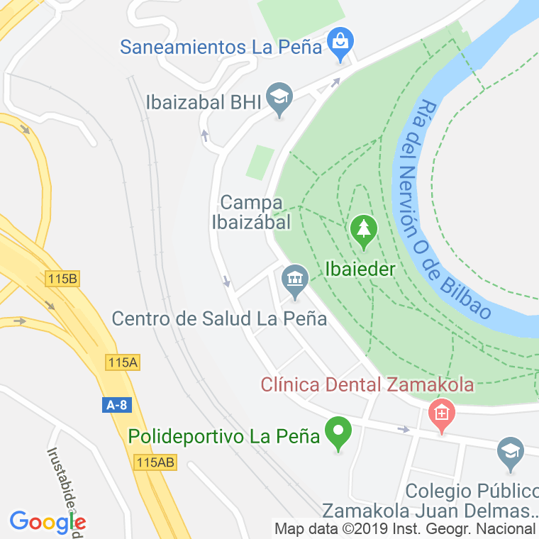 Código Postal calle Campa Ibaizabal en Bilbao