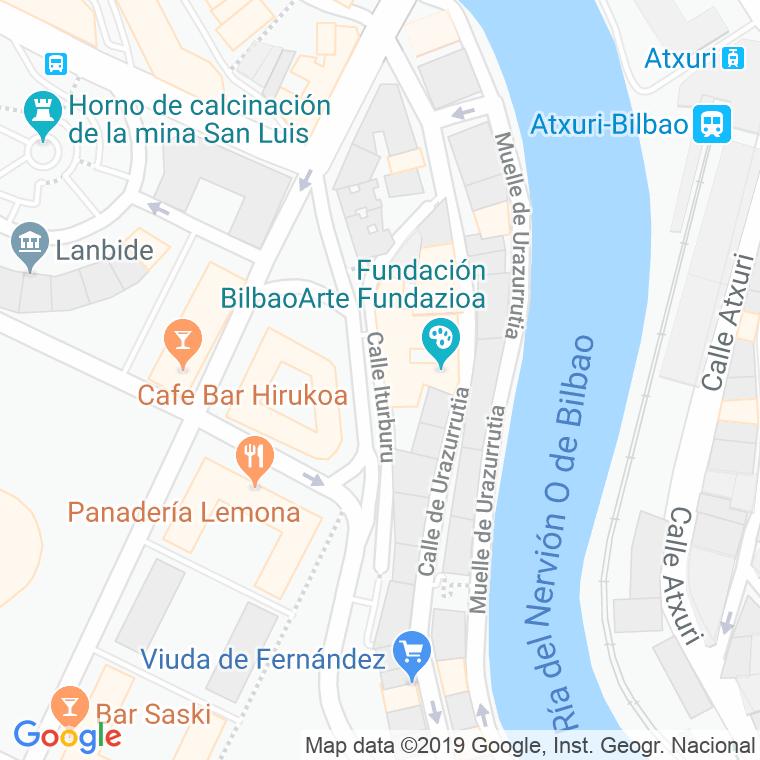 Código Postal calle Iturburu en Bilbao