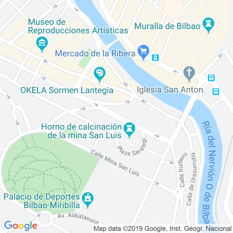 Código Postal calle Olano en Bilbao