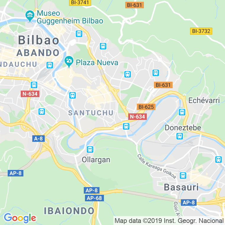 Código Postal calle Barrio Azurleku en Bilbao