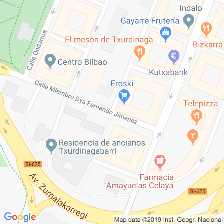 Código Postal calle Fernando Jimenez en Bilbao