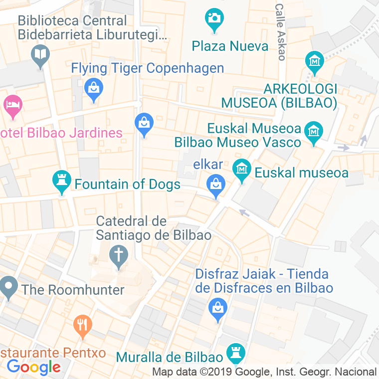 Código Postal calle Banco De España en Bilbao
