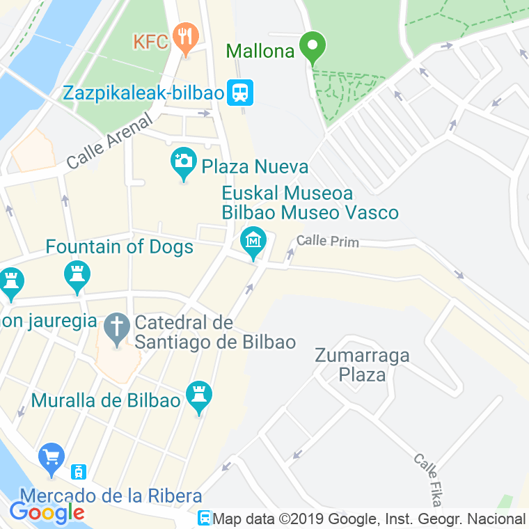 Código Postal calle Maria Muñoz en Bilbao