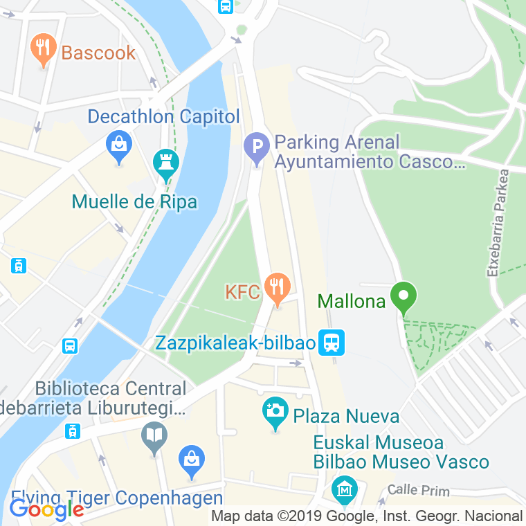 Código Postal calle Viuda De Epalza en Bilbao