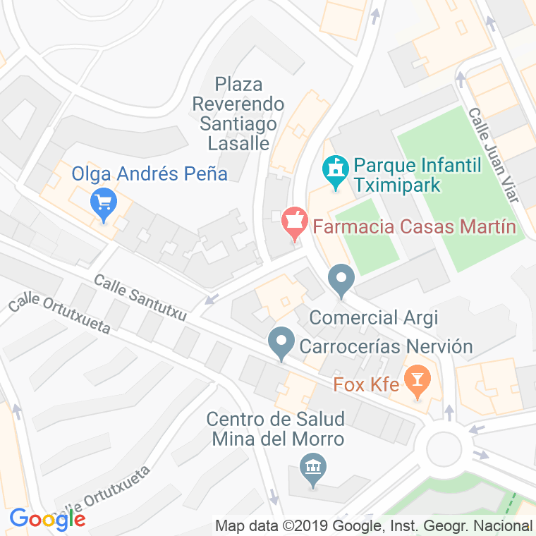 Código Postal calle San Francisquito en Bilbao