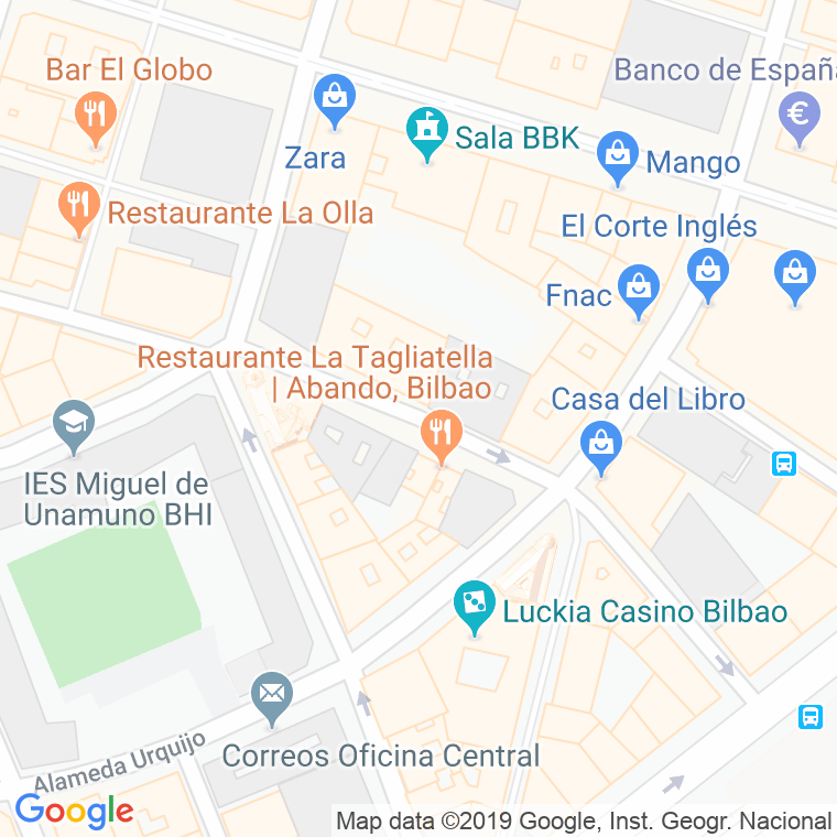Código Postal calle Cardenal Gardoqui en Bilbao