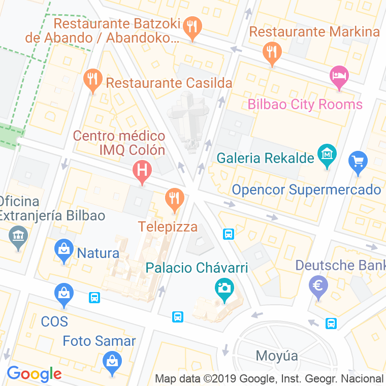 Código Postal calle San Jose, plaza en Bilbao