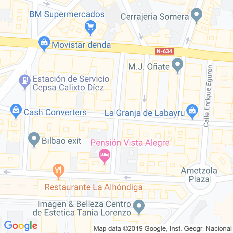 Código Postal calle Doctores Carmelo Gil en Bilbao