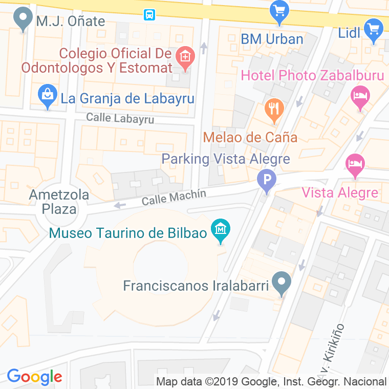Código Postal calle Machin en Bilbao