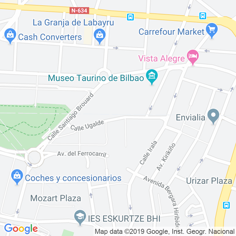 Código Postal calle Ugalde en Bilbao