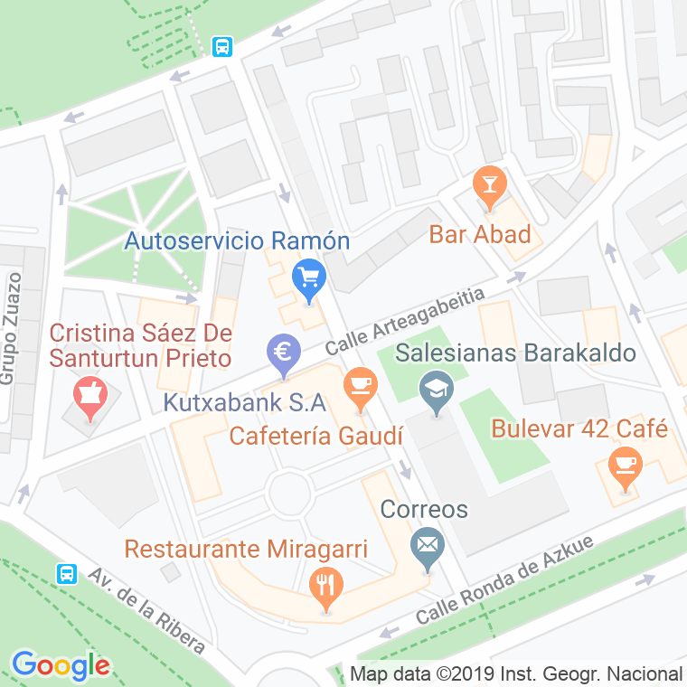 Código Postal calle Gaudi en Barakaldo