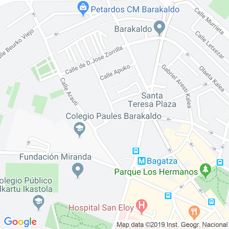Código Postal calle Luis De Castrejana en Barakaldo