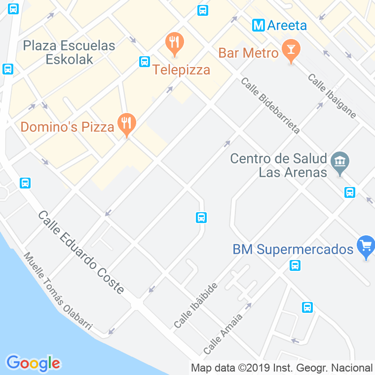 Código Postal calle Venancio Echevarria en Las Arenas