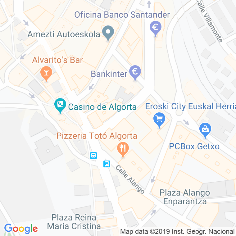 Código Postal calle Mariandresena en Algorta