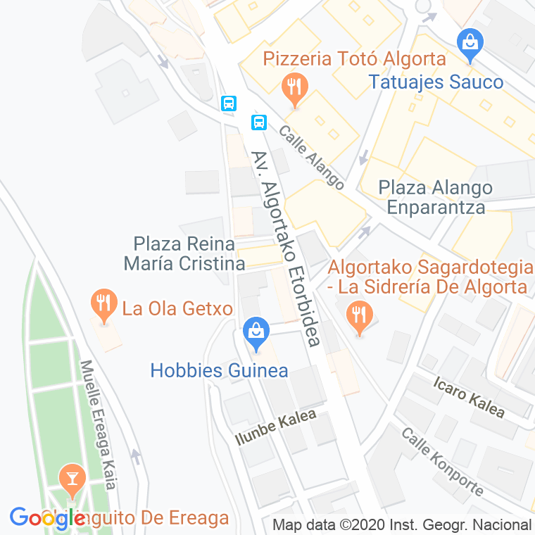 Código Postal calle Zadorra en Algorta