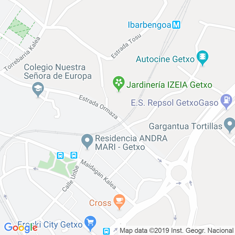 Código Postal calle Ormaza en Algorta