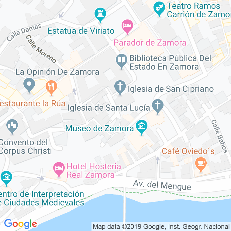 Código Postal calle Rinconada San Cipriano en Zamora