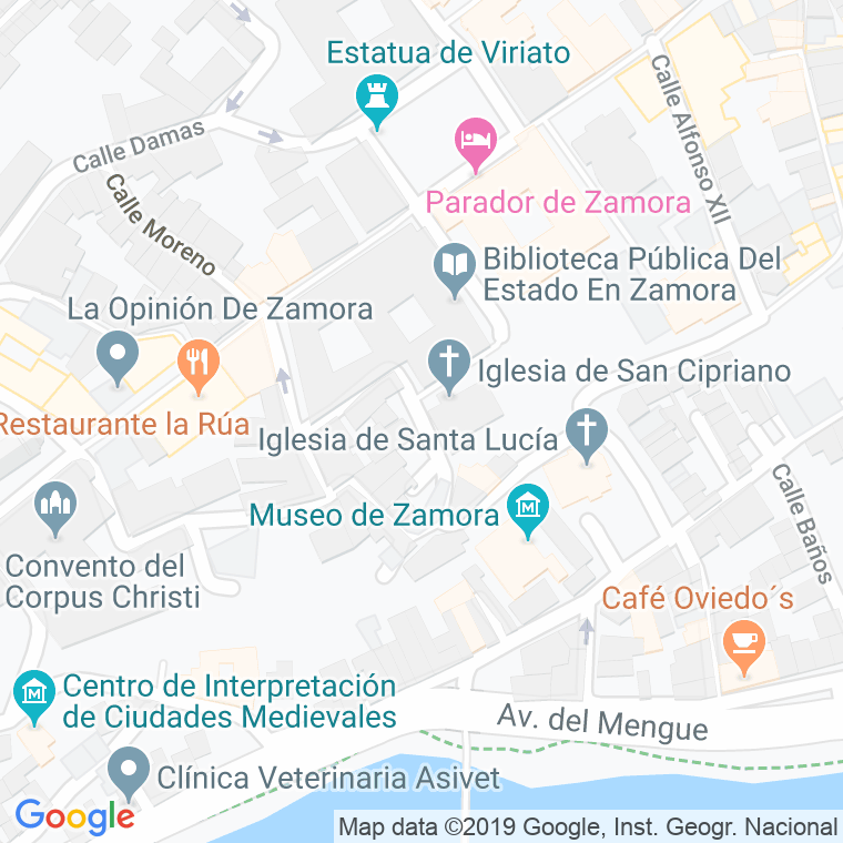 Código Postal calle San Cipriano, plaza en Zamora