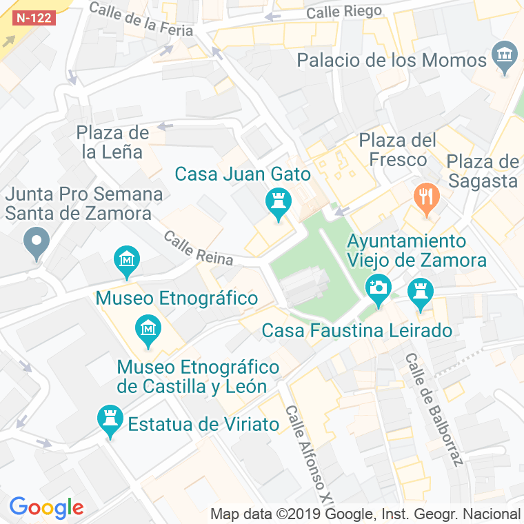 Código Postal calle Juan Nicasio Gallego en Zamora