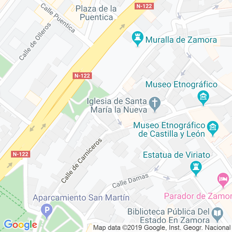 Código Postal calle Juego De Bolos en Zamora