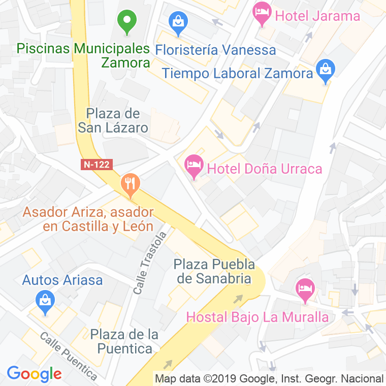 Código Postal calle Puebla, plaza en Zamora