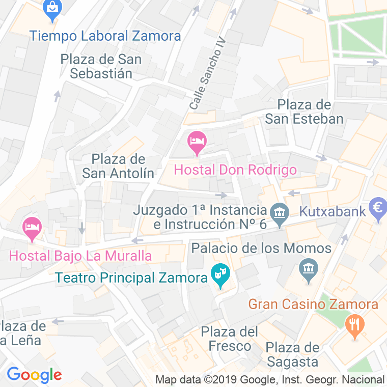Código Postal calle Mariquince en Zamora