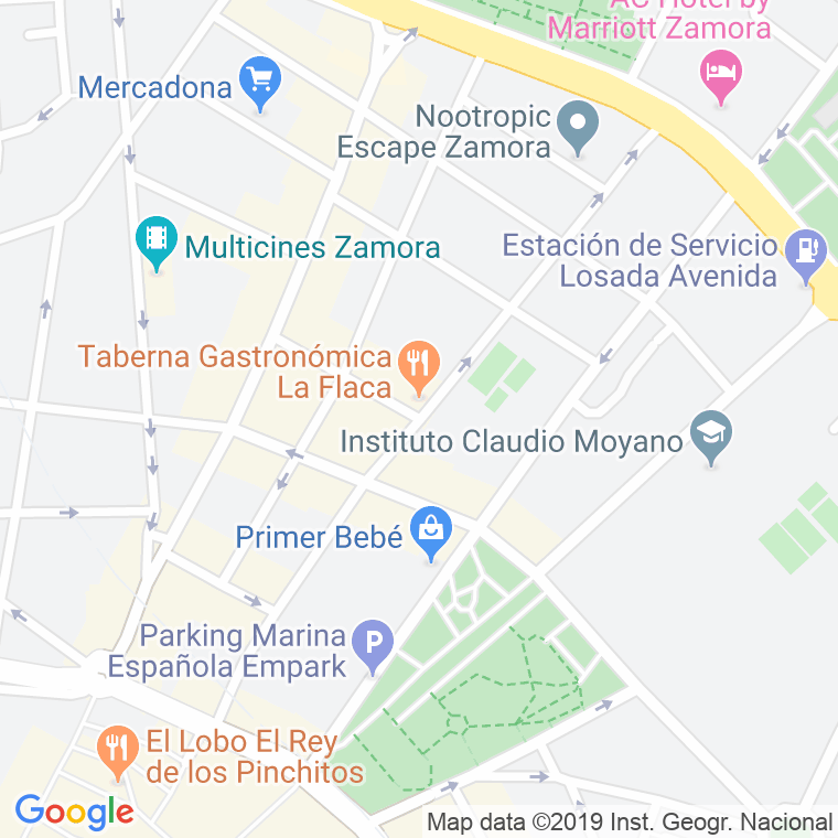 Código Postal calle Pablo Morillo   (Impares Del 29 Al 39)  (Pares Del 26 Al 38) en Zamora