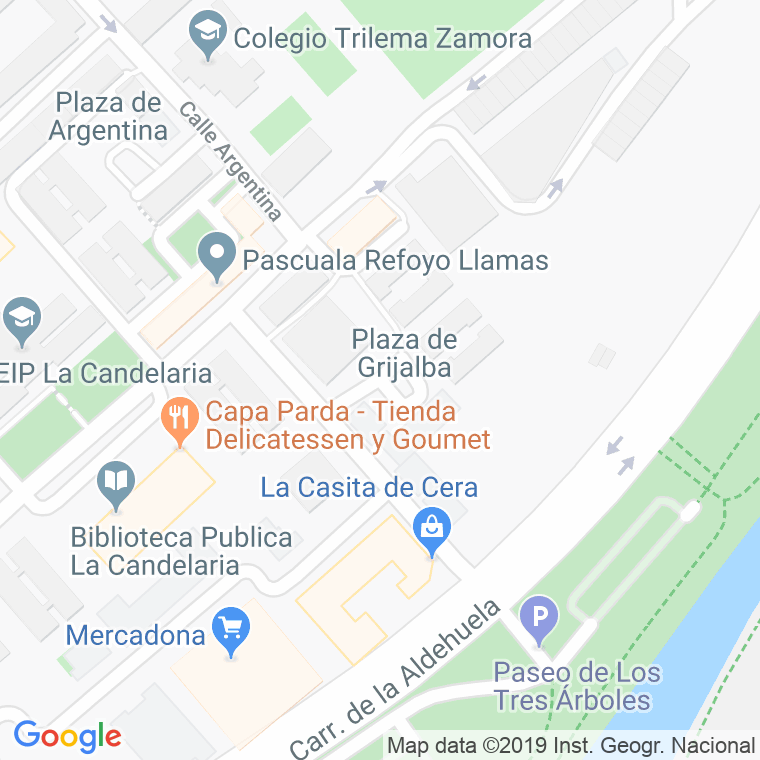 Código Postal calle Grijalva en Zamora