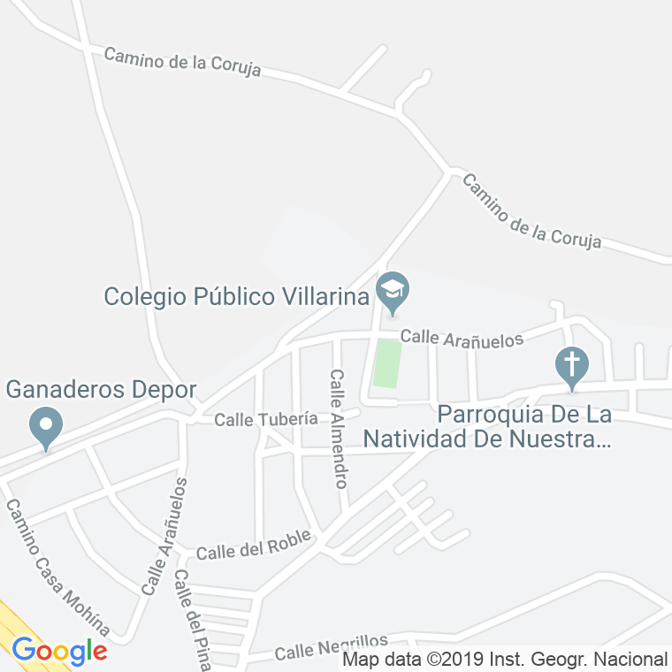 Código Postal calle Arañuelos en Zamora