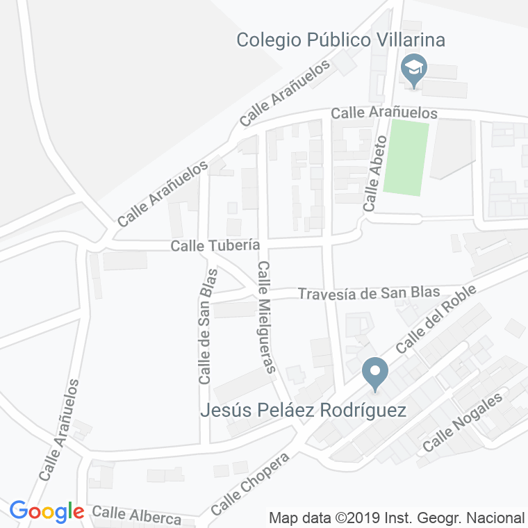 Código Postal calle Mielgueras en Zamora