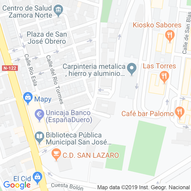 Código Postal calle Salud, pasaje (Impares Del 1 Al Final)  (Pares Del 2 Al Final) en Zamora