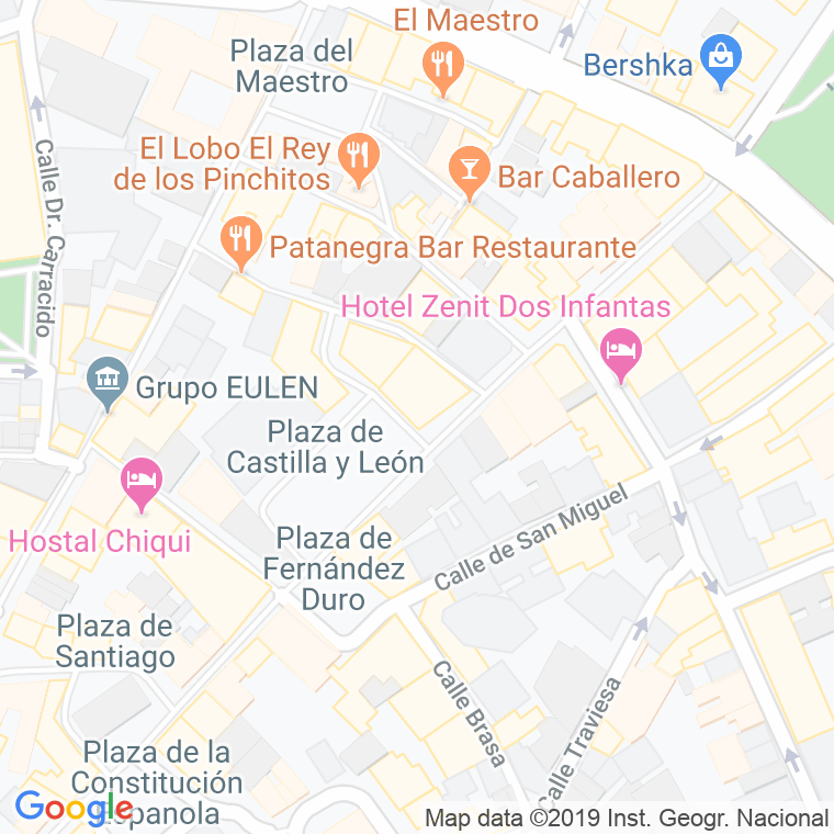 Código Postal calle Arenal en Zamora