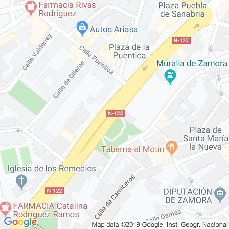 Código Postal calle Feria, avenida (Pares Del 16 Al Final) en Zamora