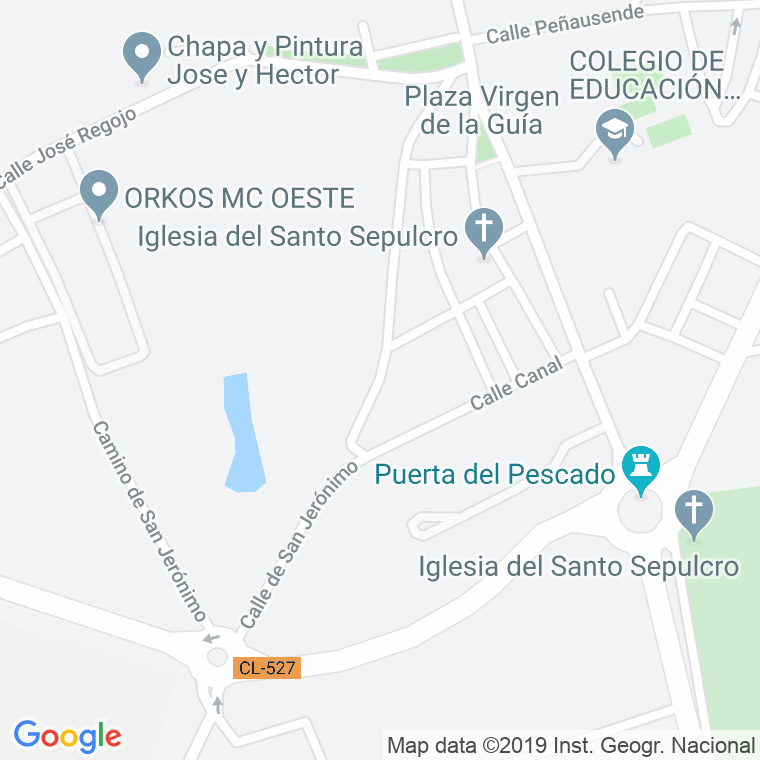 Código Postal calle San Jeronimo en Zamora